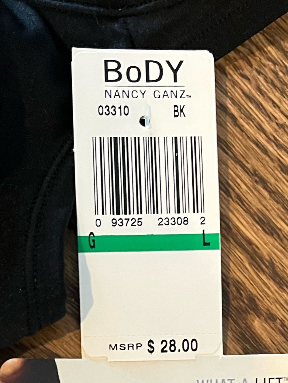 NWT Nancy Ganz Body What a Lift Camisole | Shapewear Tank | Black | Size Large - Picture 7 of 7